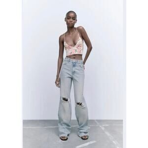 Zara Floral Crop Top